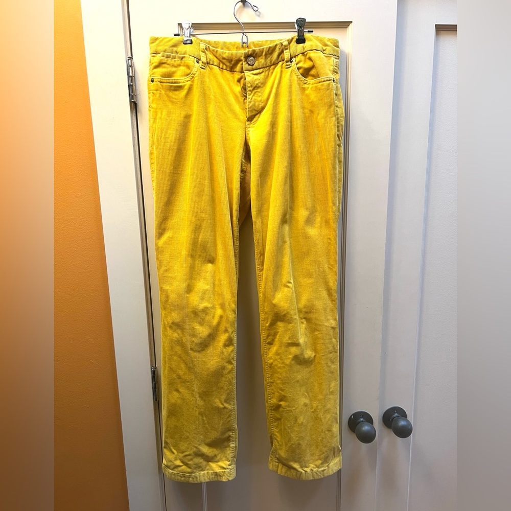 J. Crew yellow corduroy pants- size 12 TALL